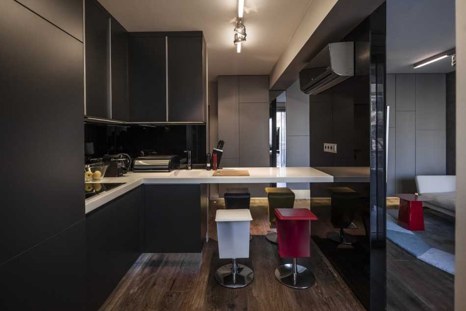 Квартира 40 кв. м. – современные идеи дизайна, зонирование, фото в интерьере