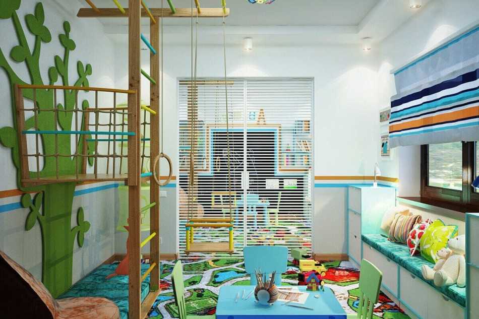 Дизайн детской 20 кв. м. - 115 фото правильной планировки и идей совмещения  комнат